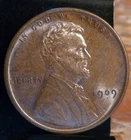 1909 (P) Lincoln Wheat Cent Penny 1c - VERY FINE (VF)