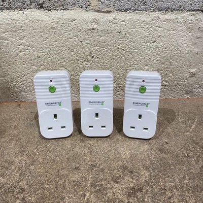 (Set bestehend aus 3) Energenie ENER002 13A Funksteckdose weiß 3-poliger UK-Stecker
