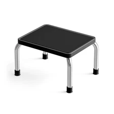 Step Stool, Heavy-Duty Steel Legs, 350 lb Capacity, Comfortable Non-Slip Rubb...