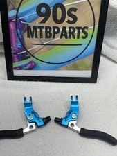 Leve freno Grafton Re-Entry Canti blu turchese vintage anni 90 MTB CNC USA Kooka