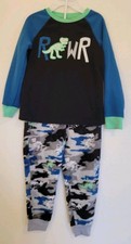 Member's Mark Boy's Fleece Dinosaur Pajamas Size 5