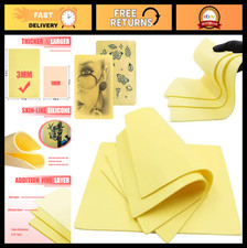 6PCS 3MM Thick Tattoo Practice Skin - Soft Silicone Fake Skin for Tattooing 12x8