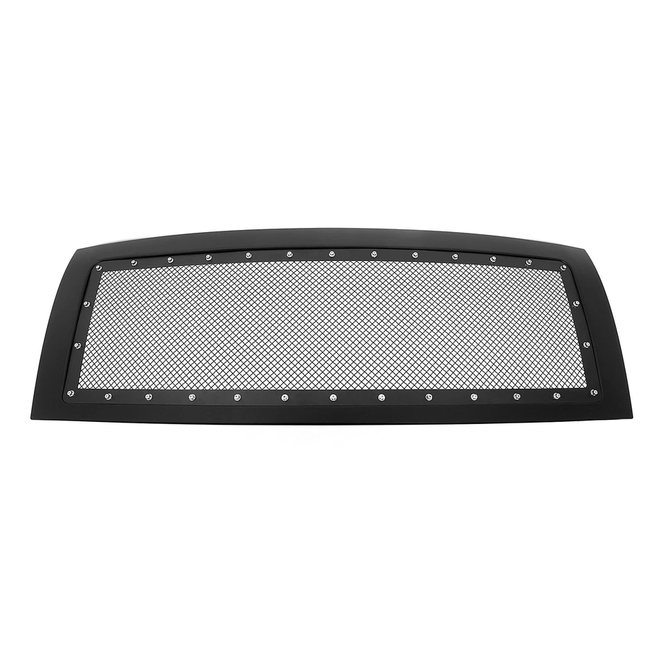 Remache de malla negra superior principal de acero inoxidable para Ford F-150 2009-2014 Foto 2 de 3