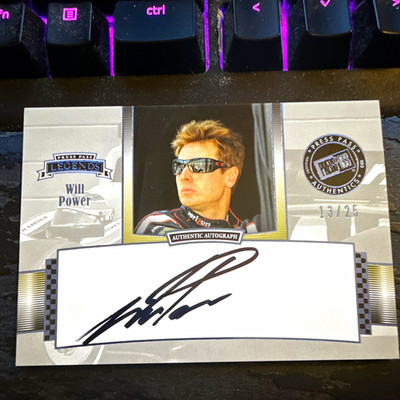 Press Pass 2012 Legends Racing Autograph Will Power LG-WP Serial 13/25