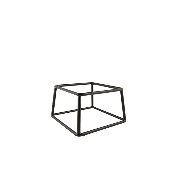 Genware Black Anti-Slip Buffet Riser For Hot And Cold Buffet Service 18 x 10cm