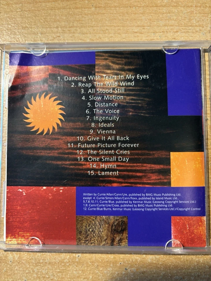 ULTRAVOX * FUTURE PICTURE * LIVE CD ALBUM (1995) RECEIVER RRCD 199 PLAYS GREAT - Image 3 of 4