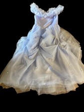 Cinderella Costume Unbranded Completely Lined Size 12 Light Blue With Pearls