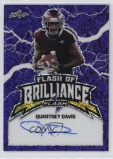 2020 Leaf Flash of Brilliance Purple 14/25 Quartney Davis #FB-QD1 Auto 0l2