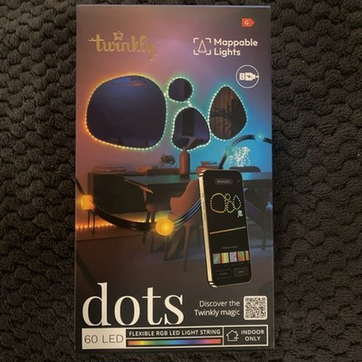 Twinkly Dots App-Controlled Flexible LED Lights 60 RGB Clear Wire USB-Power
