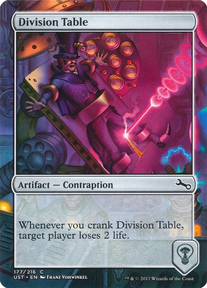 Division Table Common 177 UST Unstable Near Mint NM Magic