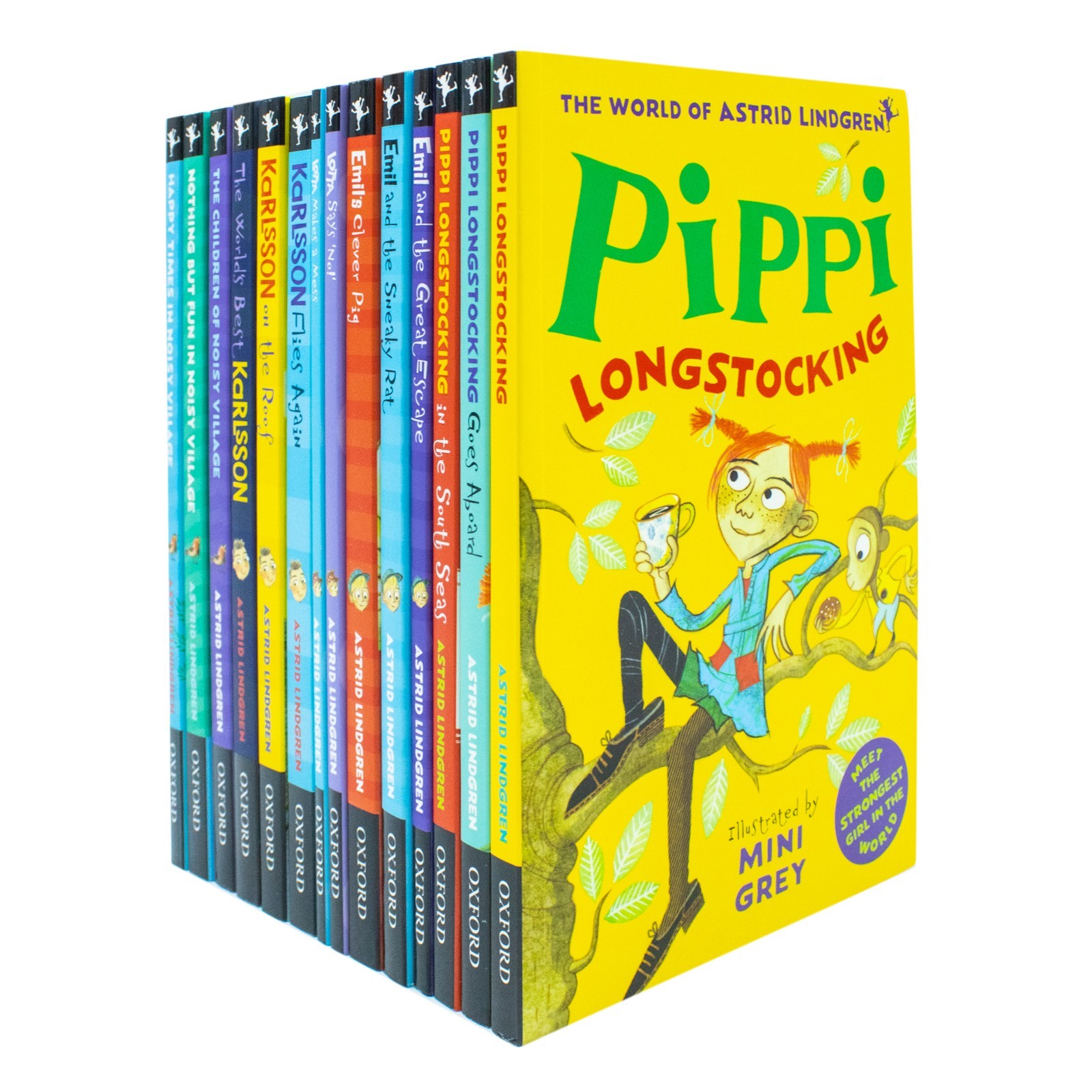Astrid Lindgren Collection 14 Books Set Children of Noisy Village, Happy Times