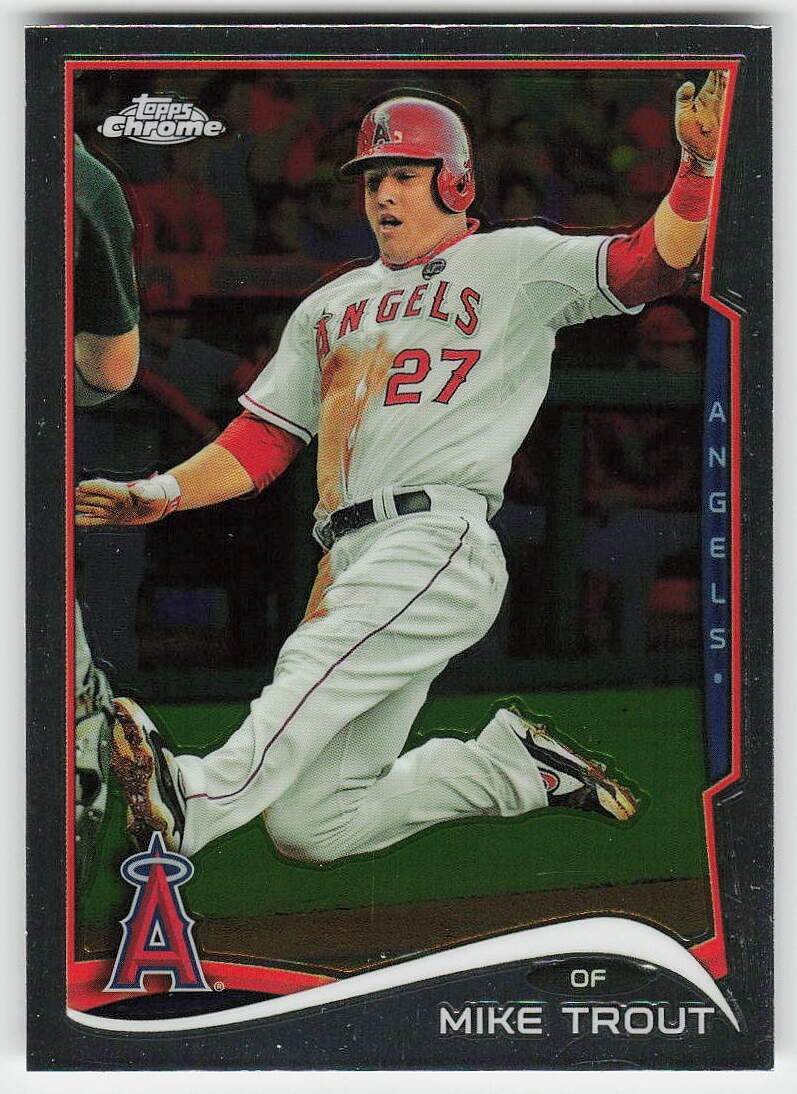 2014 Topps Chrome #1 Mike Trout BASEBALL Los Angeles Angels