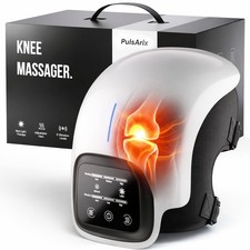 PULSARIX Heated Knee Massager with Red Light & Vibration, 3 Heat & 3 White