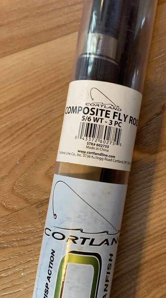 Cortland Silver Stream 5/6 Fly Fishing Rod, 8’6” Lngth, 3-Piece composite New - Image 3 of 4