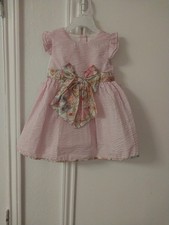 Rare Editions Baby Girls Fanciful Party Flutter Sleeve Dress,Pink 4T 2p  Spring