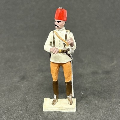 Tradition of London Sudan Campaign Egyptian Officer in Fez with Sword