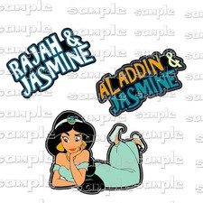 Disney Jasmine 3 pc vldj Premade Scrapbook Page Paper Piece die cut