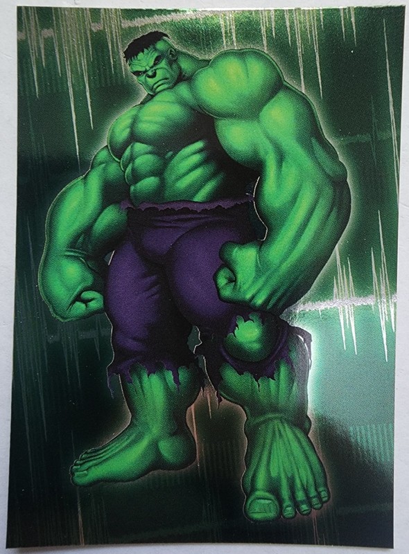 2003 Topps Marvel Trading Card The Incredible Hulk Gamma Ray Foil 8 of 10