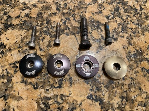 Vintage 90’s Mid School BMX Parts Lot of 4 GT Dyno Potty Mod Stem Caps - Picture 5 of 5