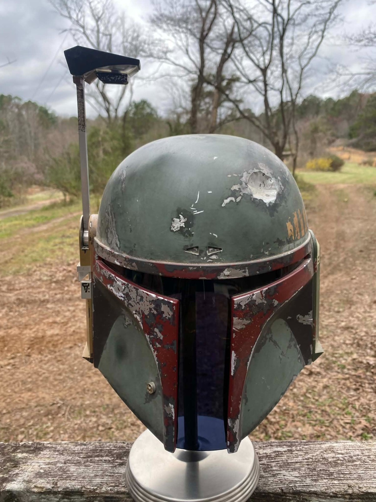 CUSTOM WEATHERED EFX Star Wars ESB Boba Fett Helmet Replica 