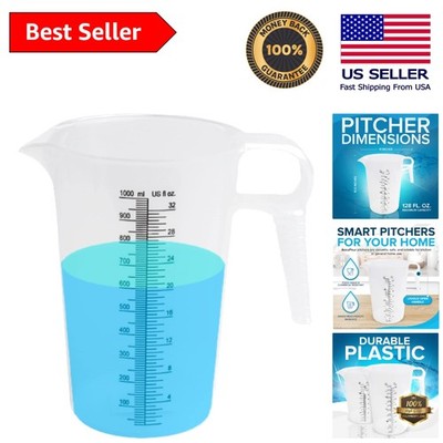 32oz Ultra-Durable Measuring Pitcher - Perfect for Chemicals, Oils, and Pools