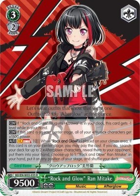 ''Rock and Glow'' Ran Mitake Rare BanG Dream! Girls Band Party! MULTI LIVE BD/EN-W