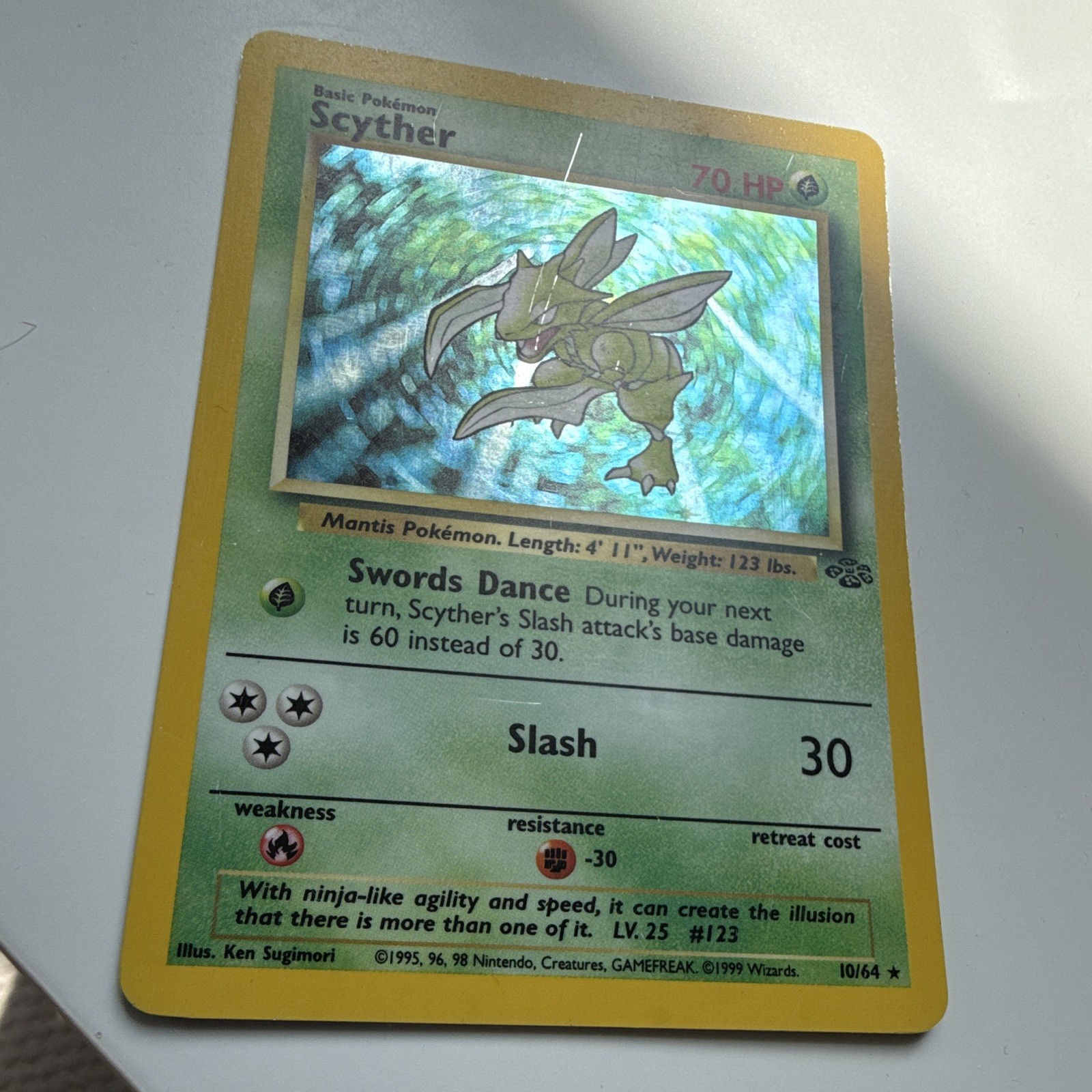 Scyther 10/64 Holo Rare 1999