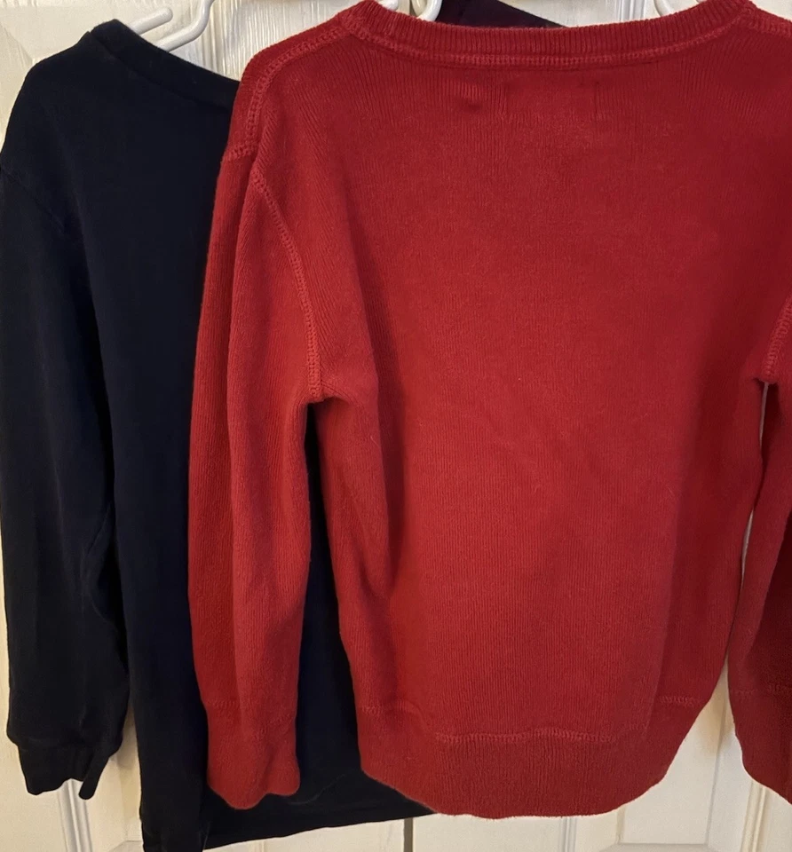 Lot of 2 - Polo Ralph Lauren Boys L/S Sweatshirt (Red) & T-Shirt (Navy), Size 6 - Image 4 of 4