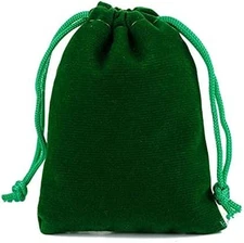 10pcs 6.7 * 9 in Velvet Drawstring Bags Gift Bags Green,Jewelry Candy Present...