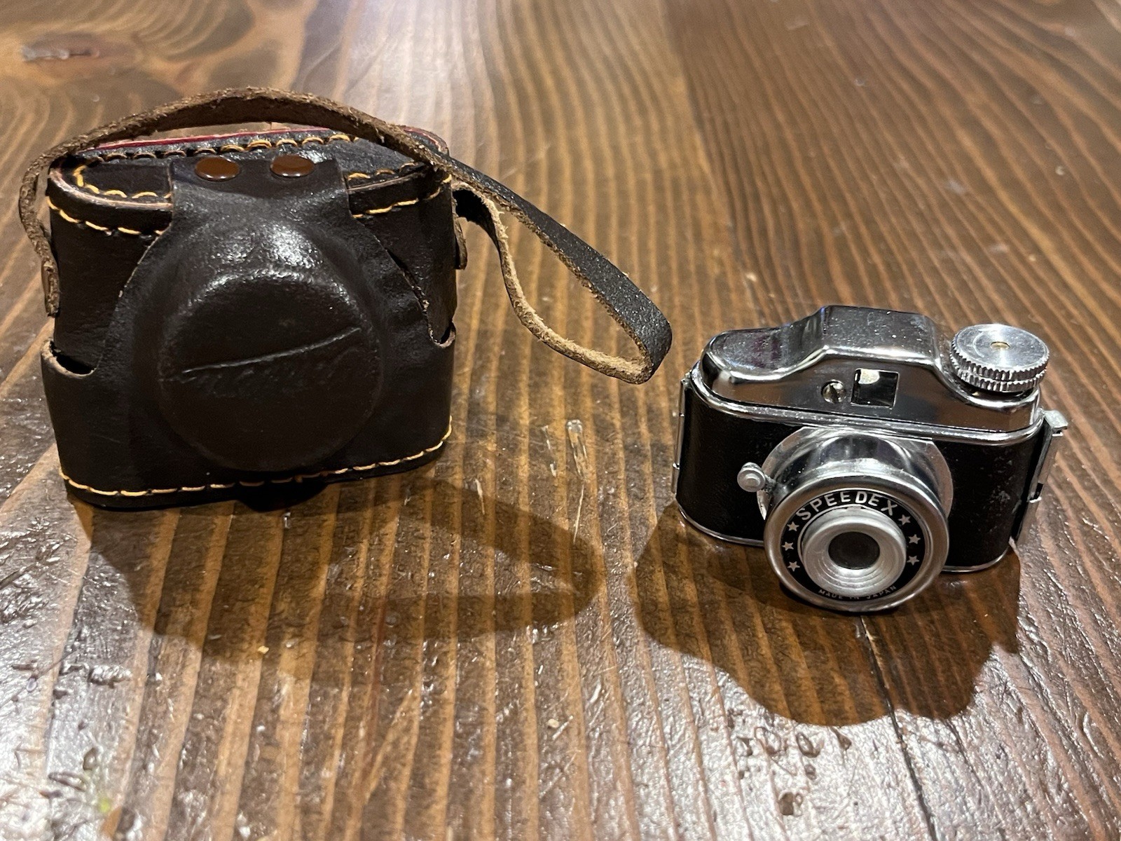 spy Hit camera subminiature vtg novelty toy leather case jap