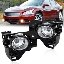 1 Set Driving Fog Lights for 2009-2014 Nissan Maxima Bumper Lamps with Bulbs