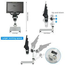 LCD Dijital USB Mikroskop, 4.3 İnç Ekran - 8 Megapiksel 1000X HD Büyütme