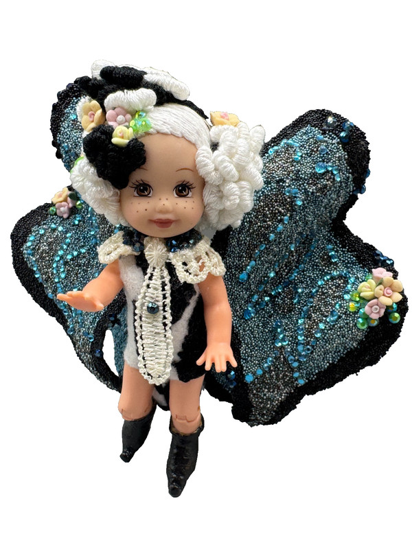 ~DS LOT O DRESSED BARBIE DOLL KELLY OOAK HANDMADE BUTTERFLY FAIRY