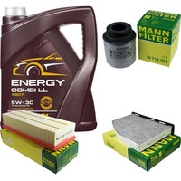 Mann Inspektionspaket 5L Mannol Energy 5W-30 FüR VW Touran 1.4 TSI Sharan Tiguan