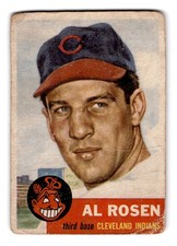 1953 Topps #135 Al Rosen Cleveland Indians