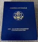 1990-P U.S. Proof 1/4oz Gold Eagle-Mint Issued Presentation Box & COA (NO Coin)