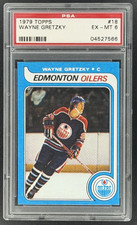 1979-80 Topps Hockey Wayne Gretzky Rookie RC Card UER #18 PSA 6 EX - MT. rookie card picture