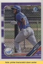 2019 Bowman Chrome Prospects Purple Refractor 1/250 Keibert Ruiz READ 0c6