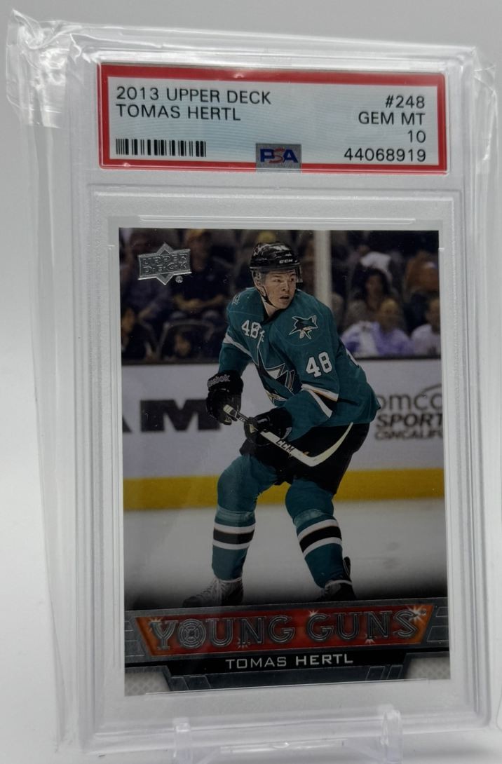 2013-14 Upper Deck Young Guns Tomas Hertl Rookie PSA 10 San Jose Sharks #248