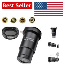 Versatile 1.25-Inch Barlow Lens Moon Filter for Enhanced Telescope Viewing