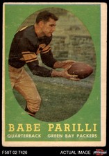 1958 Topps #118 Babe Parilli Packers Kentucky 3 - VG