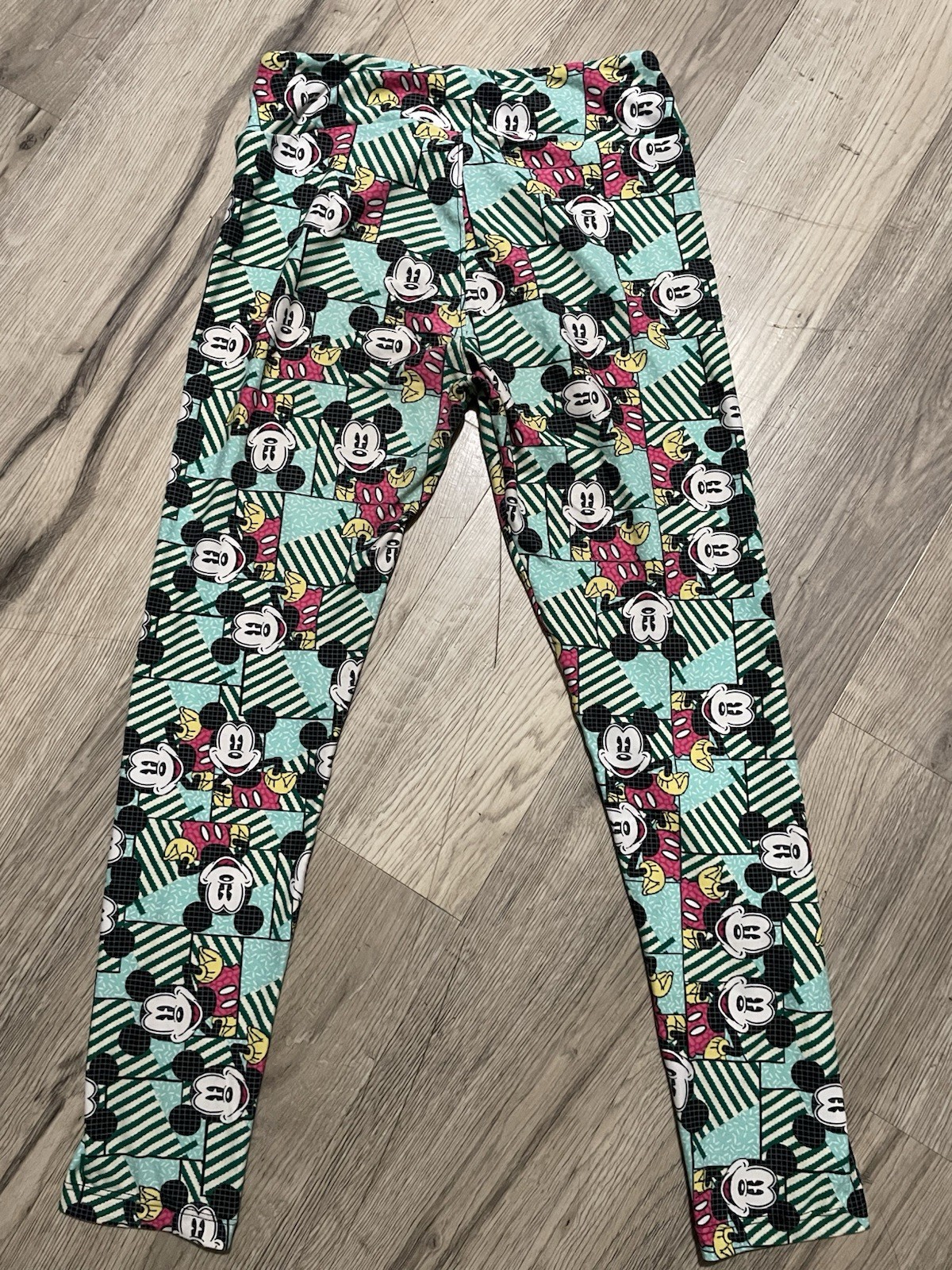 LuLaRoe Disney Mickey Mouse Patterned Leggings On… - image 2