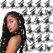 30 Pcs Hair Clips Butterfly Mini Hair Claw for Women Small Metals Hollow Butt...