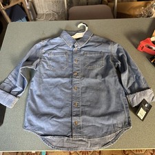 Art Class Kids Button Up Soft Denim Jacket size 10/12 Large