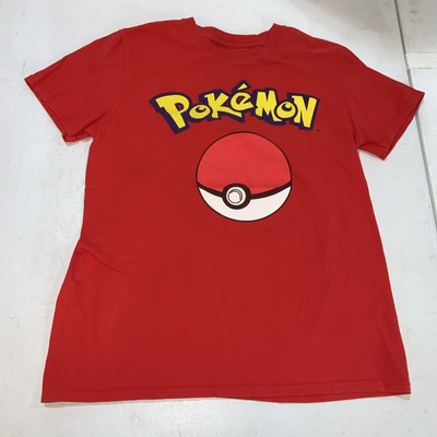 2016 Nintendo Pokémon ''Pokeball'' Medium Red 100% Cotton Short Sleeve T-Shirt XL