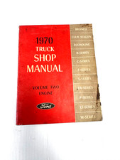 Original 1970 Ford Truck Factory Shop Manual Vol 2 Engine Service
