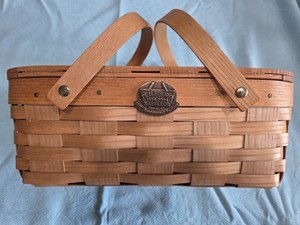 VTG Peterboro Basket Co. 150th Anniversary Edition 1854-2004 Woven Wooden...EUC