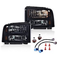 Headlights Assembly, Compatible with 99-04 Ford F250 F350 F450 F550 Super Duty
