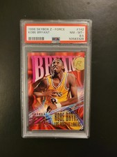 1996 Skybox Z-Force Kobe Bryant #142 Rookie Card RC Lakers Graded PSA 8.5 NM MT. rookie card picture