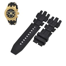 Subaqua 80411 26mm Black Rubber Watch Strap For Invicta